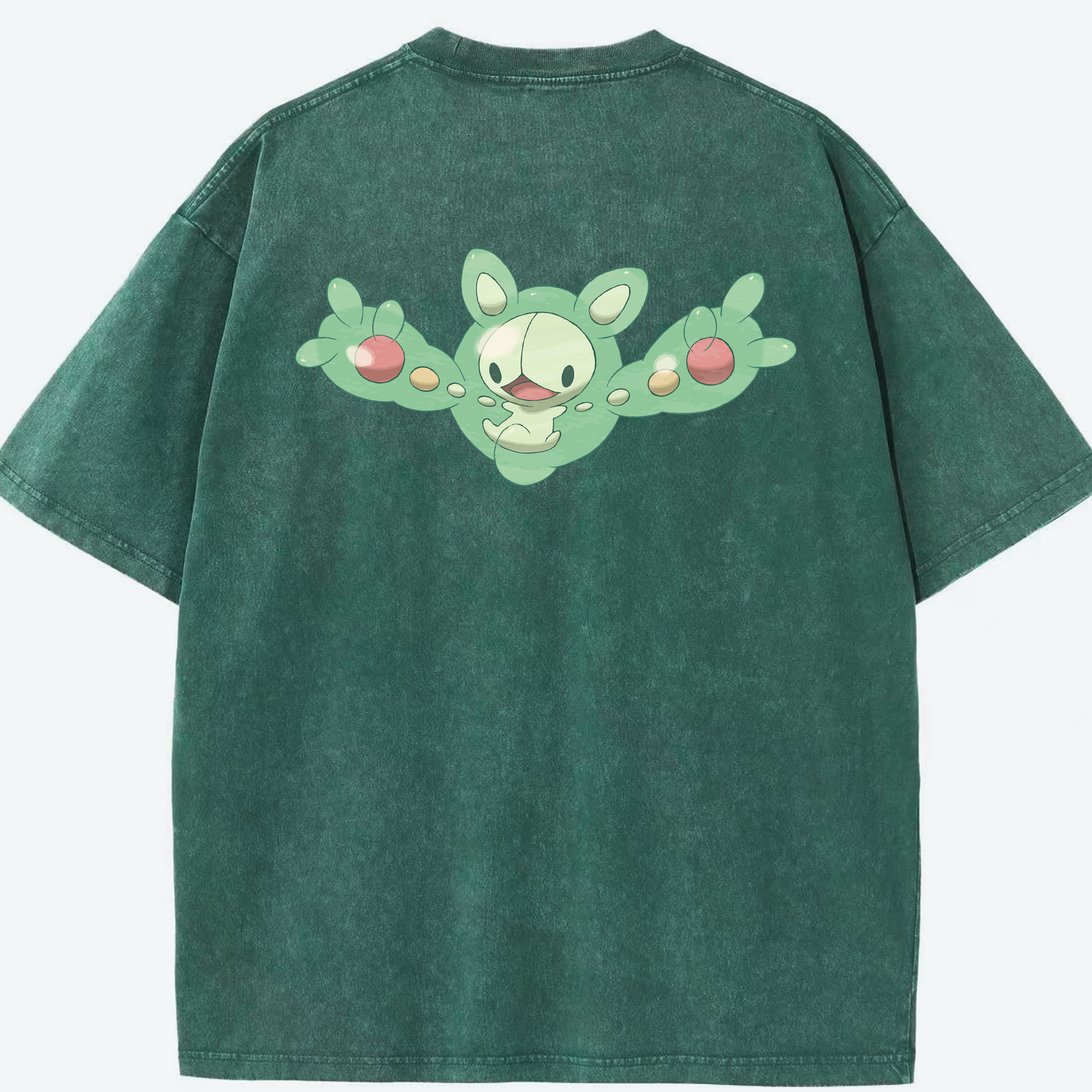（画像用） ポケットモンスター Pokémon 綿100% ヴィンテージ風 半袖Tシャツ（背面プリント）